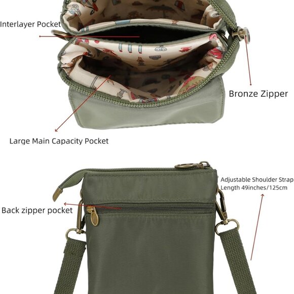 Kawaii Mini Crossbody Phone Purse Bag - Stylish Wallet for Women and Girls - Picture 5 of 6